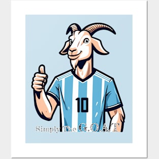 Soccer Legend Goat - Ultimate G.O.A.T. Tribute Posters and Art